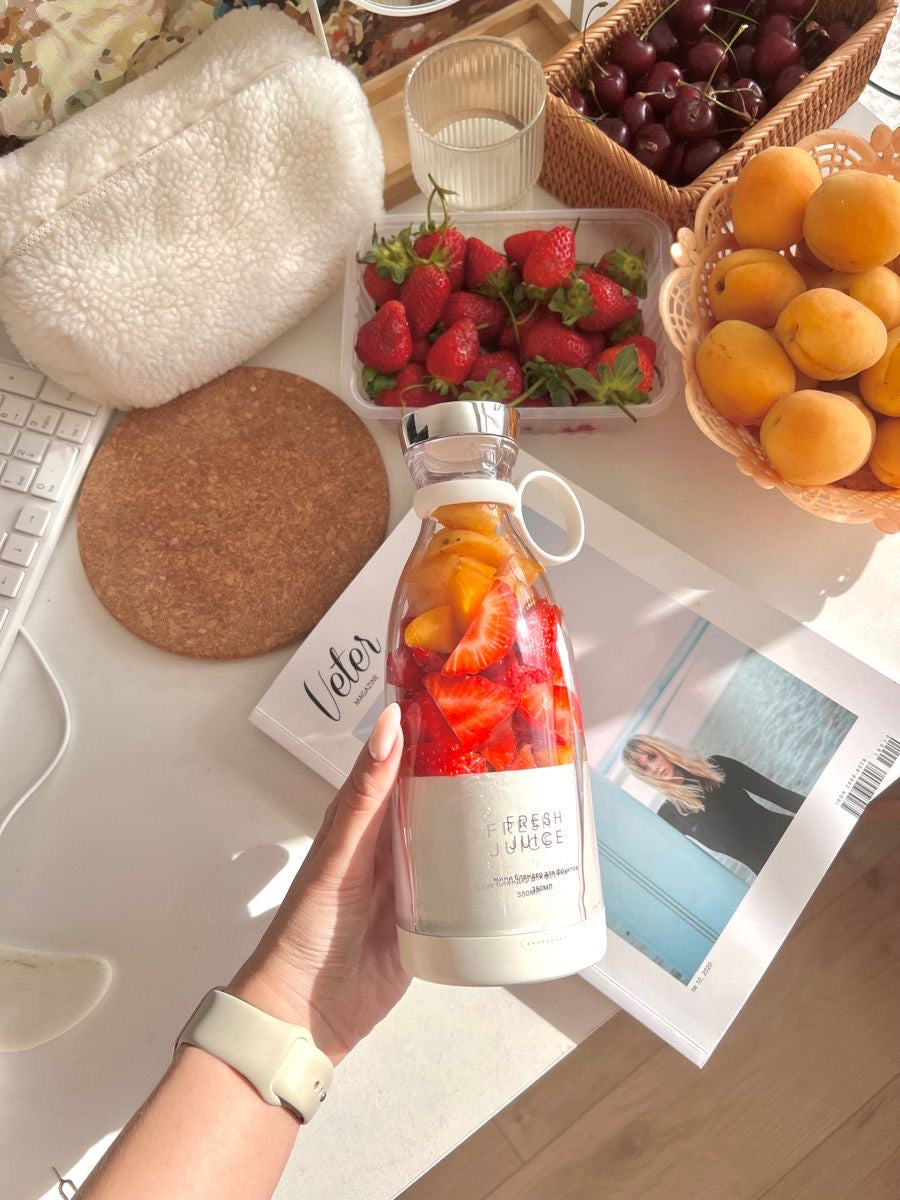 Blender sans fil + 20 Recettes Détox Offertes